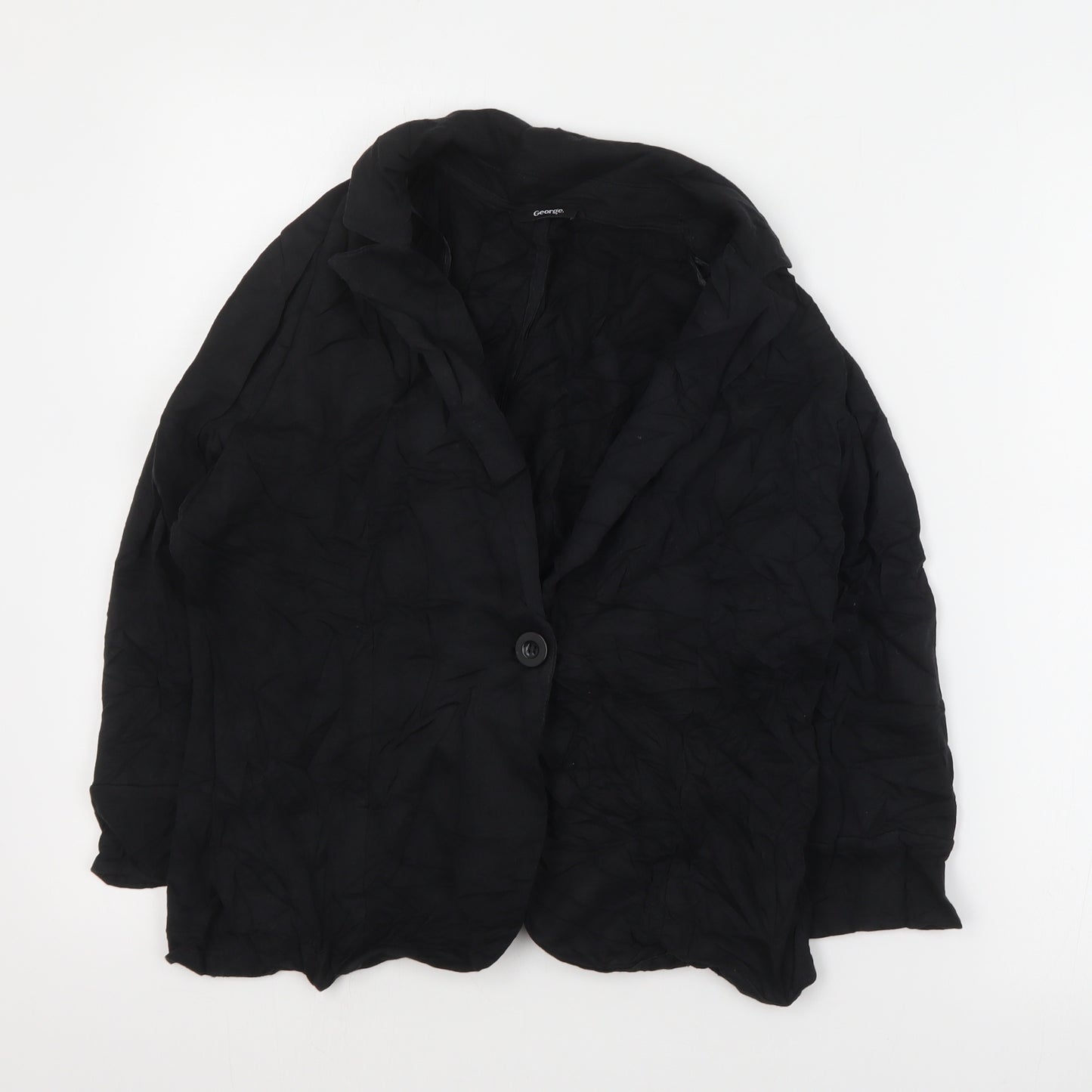 George Womens Black   Jacket Blazer Size 12  Button
