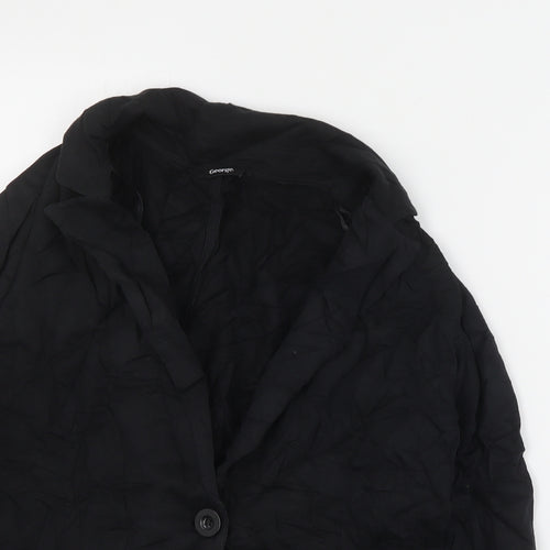 George Womens Black   Jacket Blazer Size 12  Button