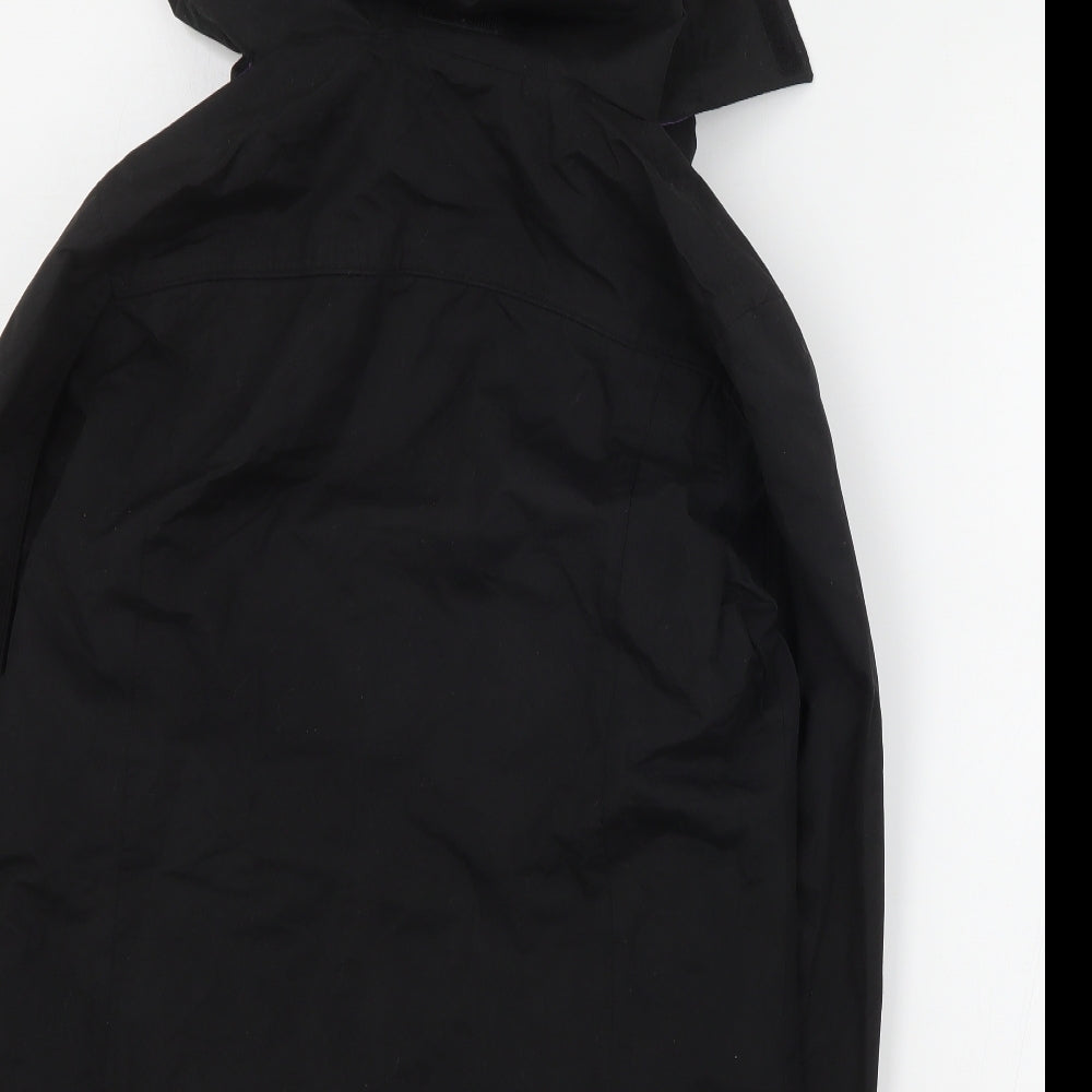 Gelert Womens Black   Rain Coat Coat Size 10  Zip