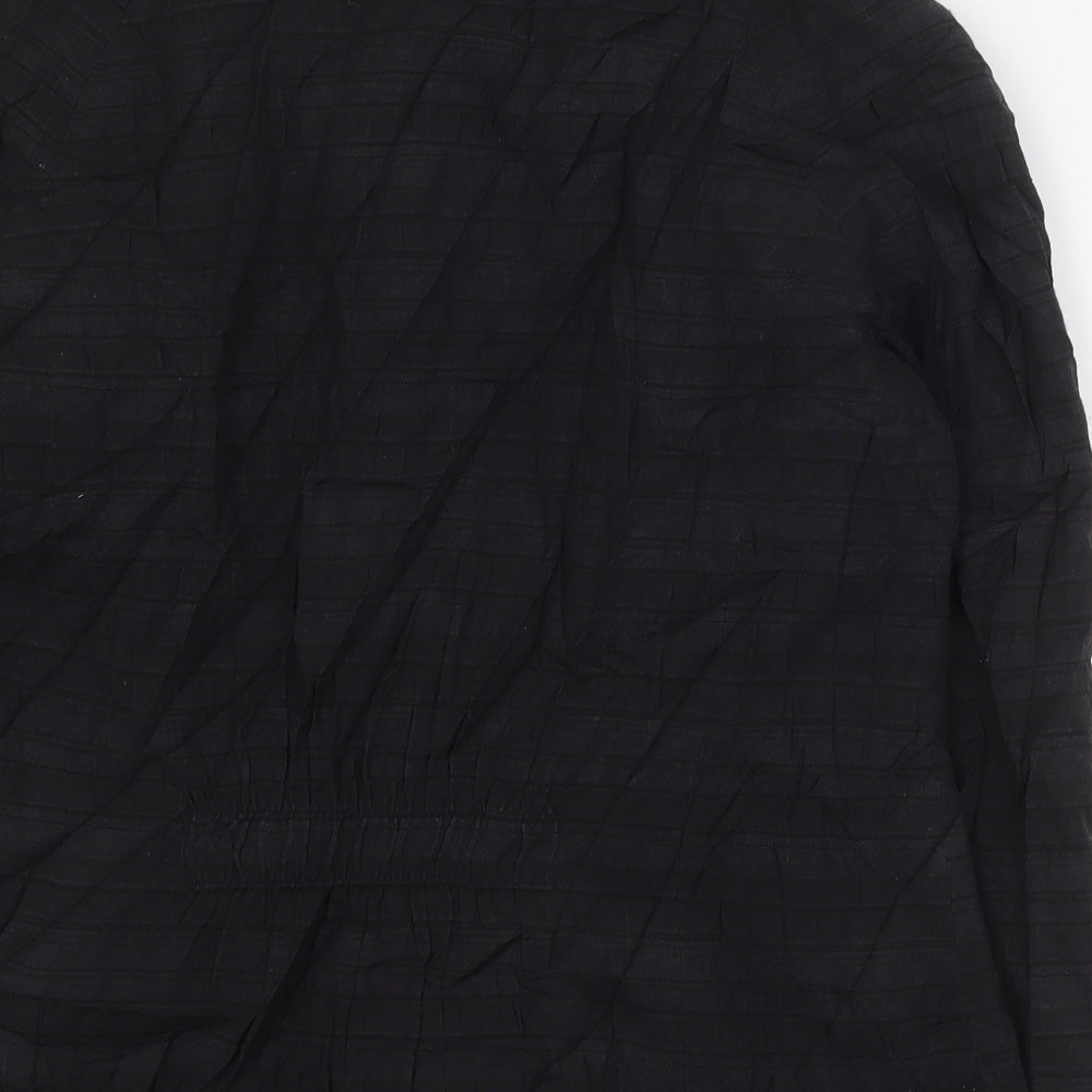 Principles Womens Black Striped  Jacket  Size 14  Button