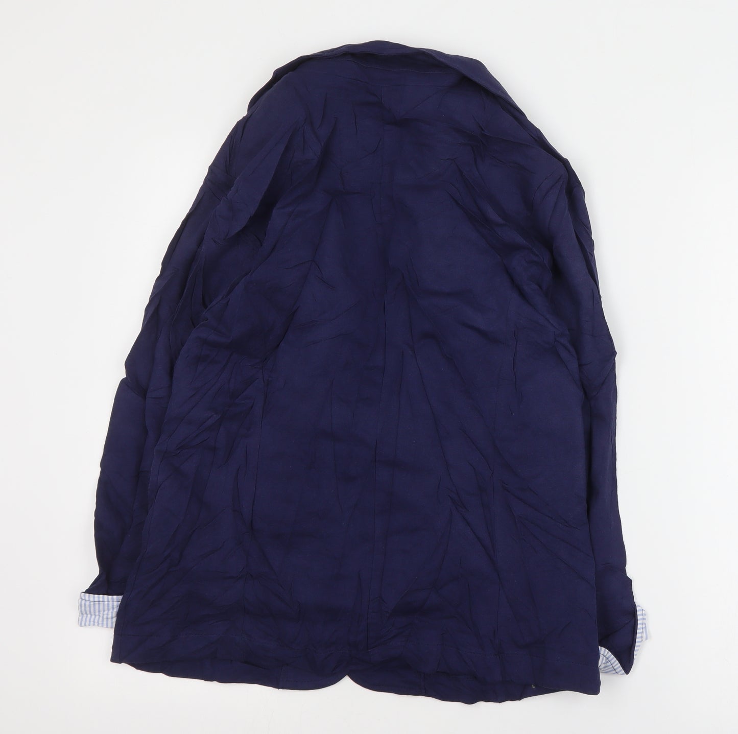 Internacionale Womens Blue   Jacket Blazer Size 14  Button