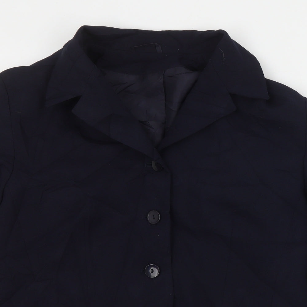 Classic Womens Blue   Jacket Blazer Size 12  Button