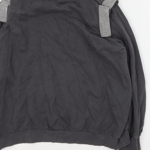 River Island Womens Grey  Cotton Pullover Sweatshirt Size L  Pullover
