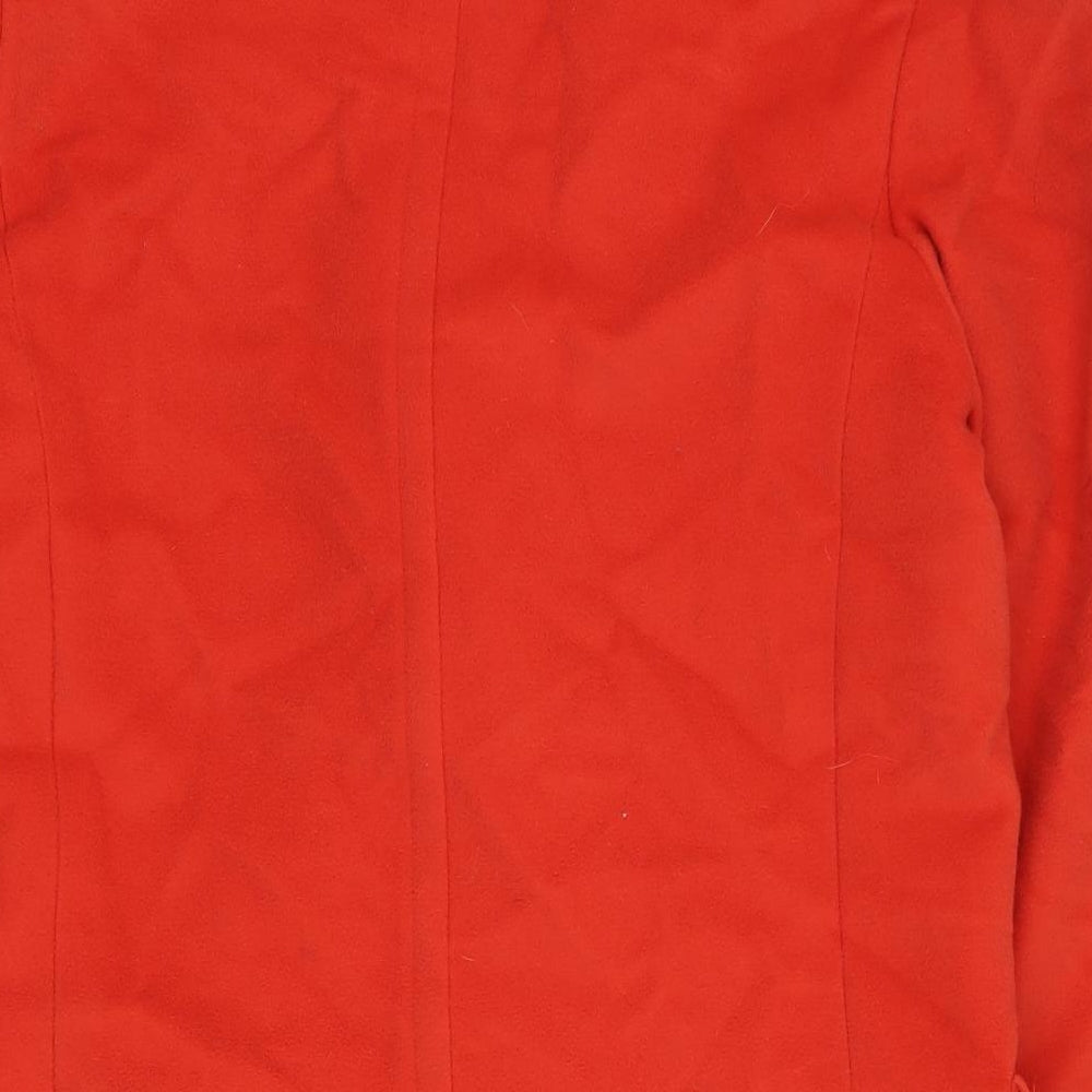 Jaeger Womens Orange   Overcoat Coat Size 12  Button