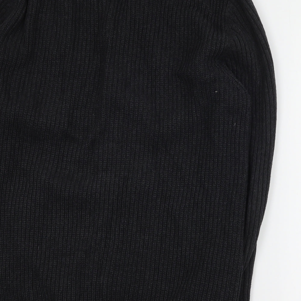 NEXT Mens Grey Roll Neck  Cotton Cardigan Jumper Size L