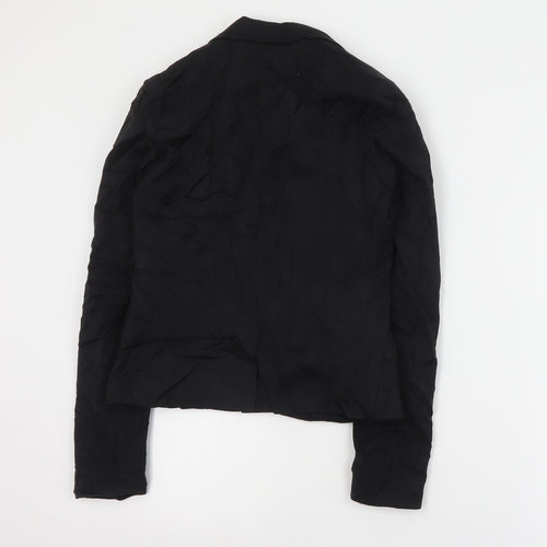 H&M Womens Black   Jacket Blazer Size 8  Button