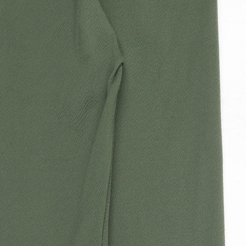 PRETTYLITTLETHING Womens Green  Polyester Jegging Trousers Size 10 L27 in Regular