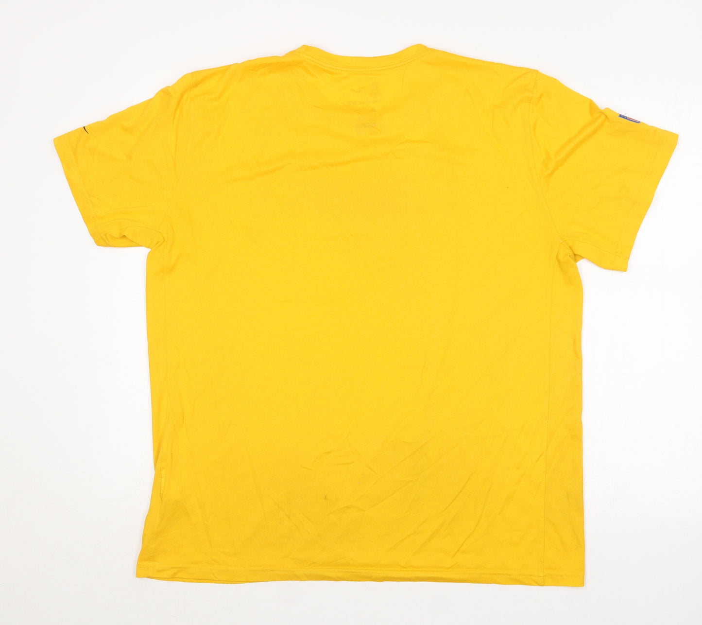 Nike Mens Yellow  Polyester  T-Shirt Size XL Round Neck  - NFL Steelers
