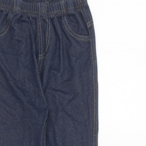 Primark Girls Blue  Cotton Jegging Trousers Size 7-8 Years  Regular