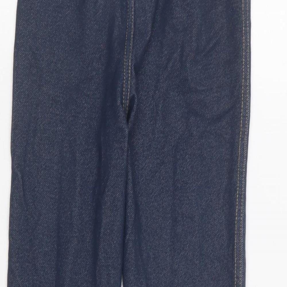 Primark Girls Blue  Cotton Jegging Trousers Size 7-8 Years  Regular