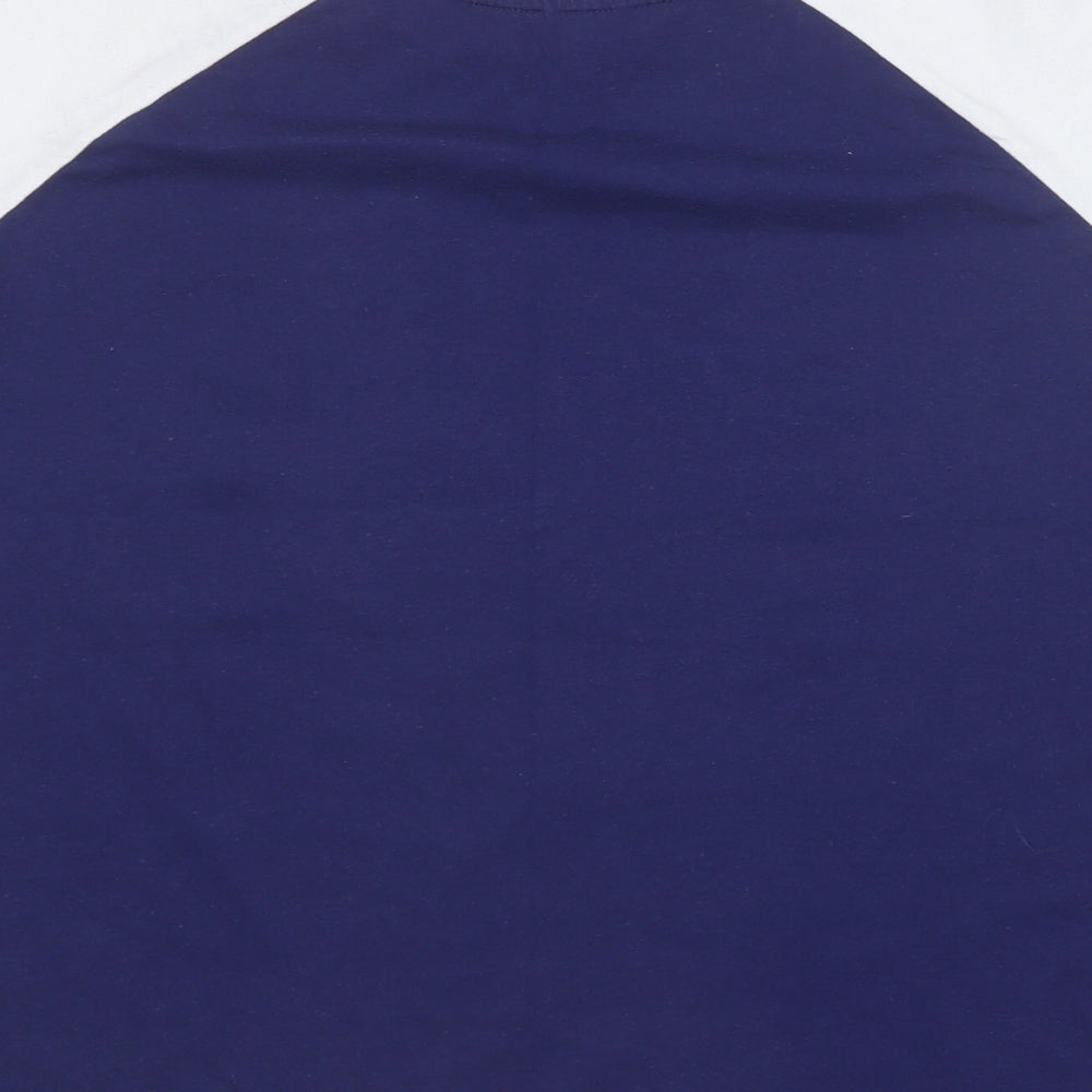 Matalan Boys Blue  Cotton Basic T-Shirt Size 12 Years Round Neck  - The prince