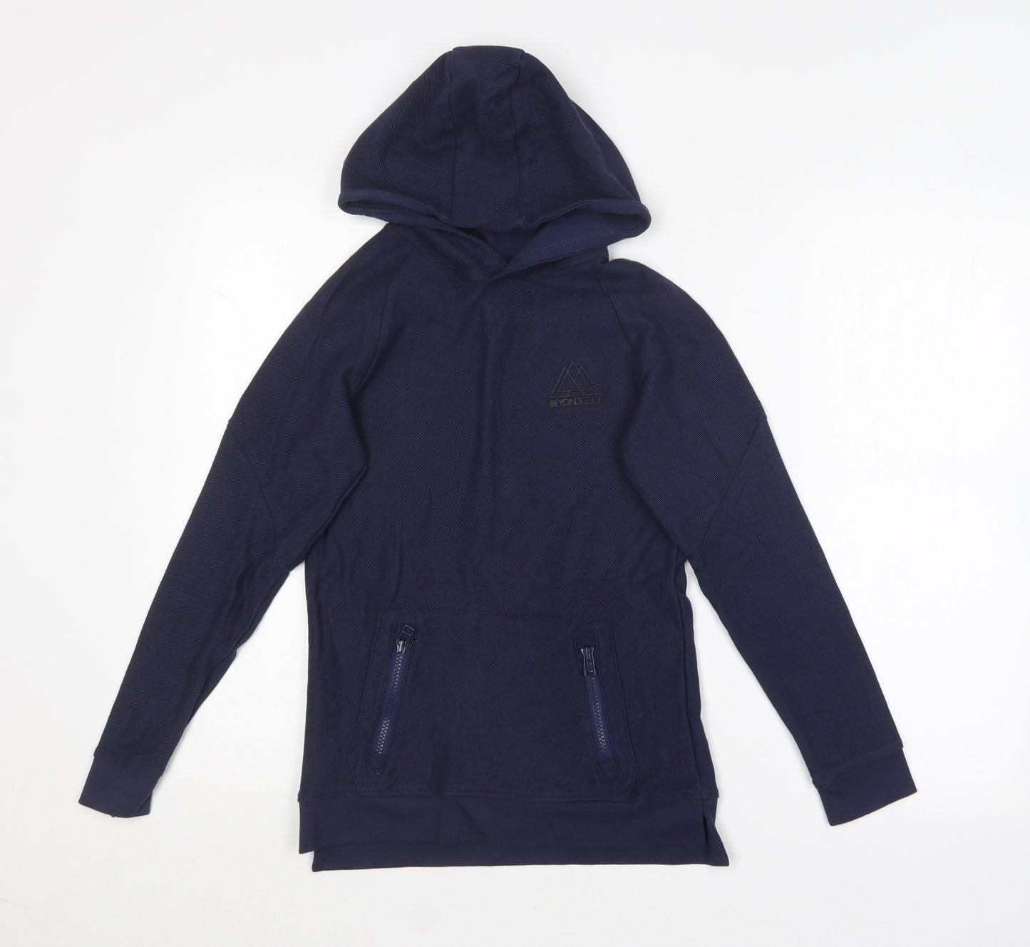 George Boys Blue  Cotton Pullover Hoodie Size 11-12 Years