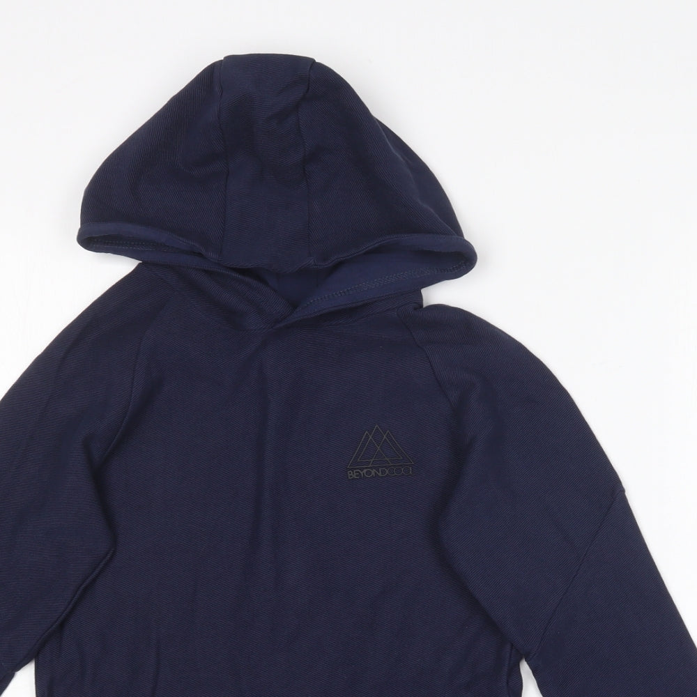 George Boys Blue  Cotton Pullover Hoodie Size 11-12 Years