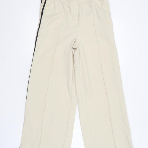 Marks and Spencer Womens Beige  Polyester Jogger Trousers Size 10 L26 in Regular