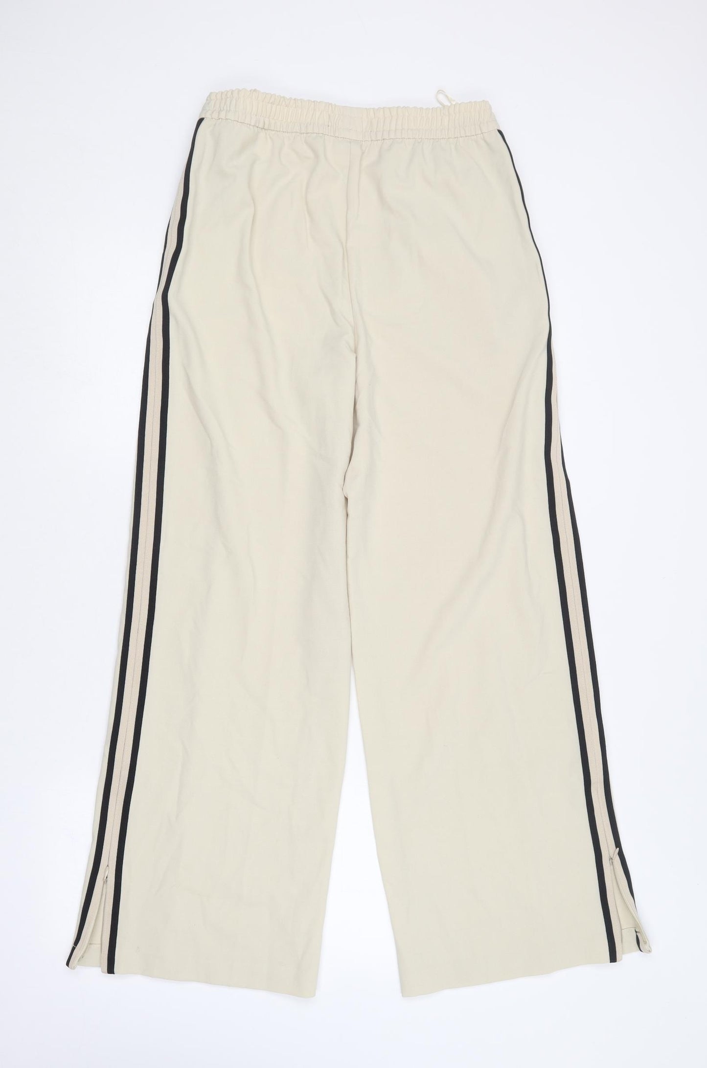 Marks and Spencer Womens Beige  Polyester Jogger Trousers Size 10 L26 in Regular