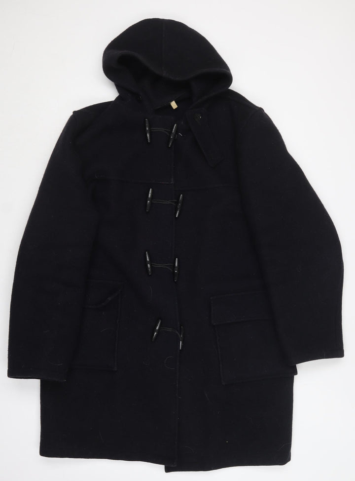 Preworn Womens Blue   Overcoat Coat Size L