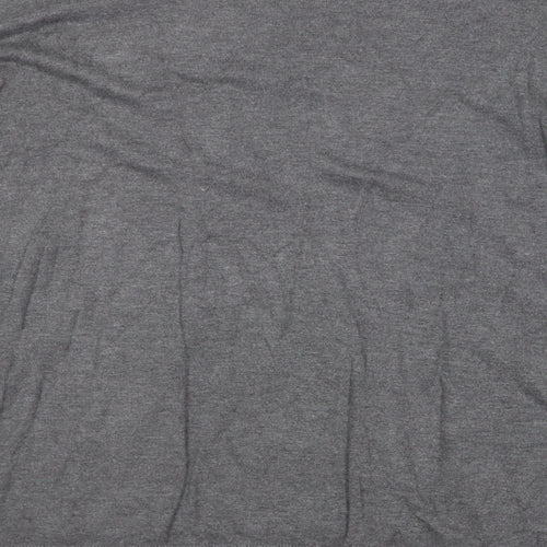 F&F Womens Grey Crew Neck  Cotton Pullover Jumper Size 10