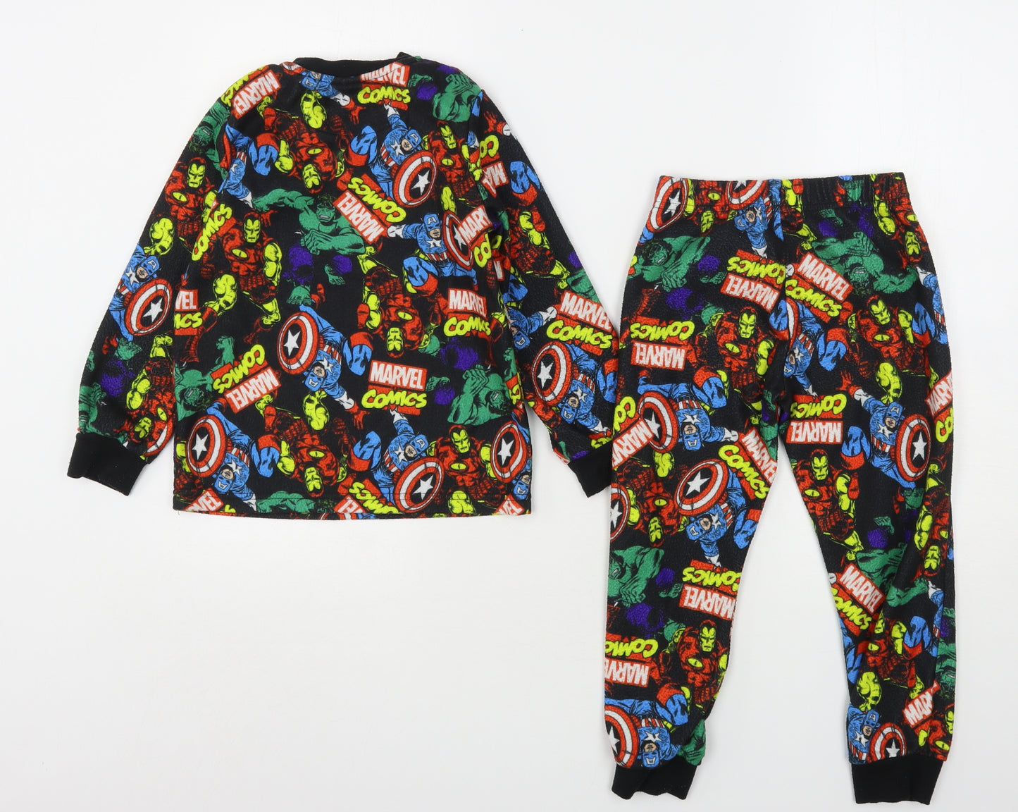 Marvel Boys Multicoloured Geometric Polyester  Pyjama Set Size 5-6 Years   - Avengers