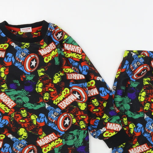 Marvel Boys Multicoloured Geometric Polyester  Pyjama Set Size 5-6 Years   - Avengers