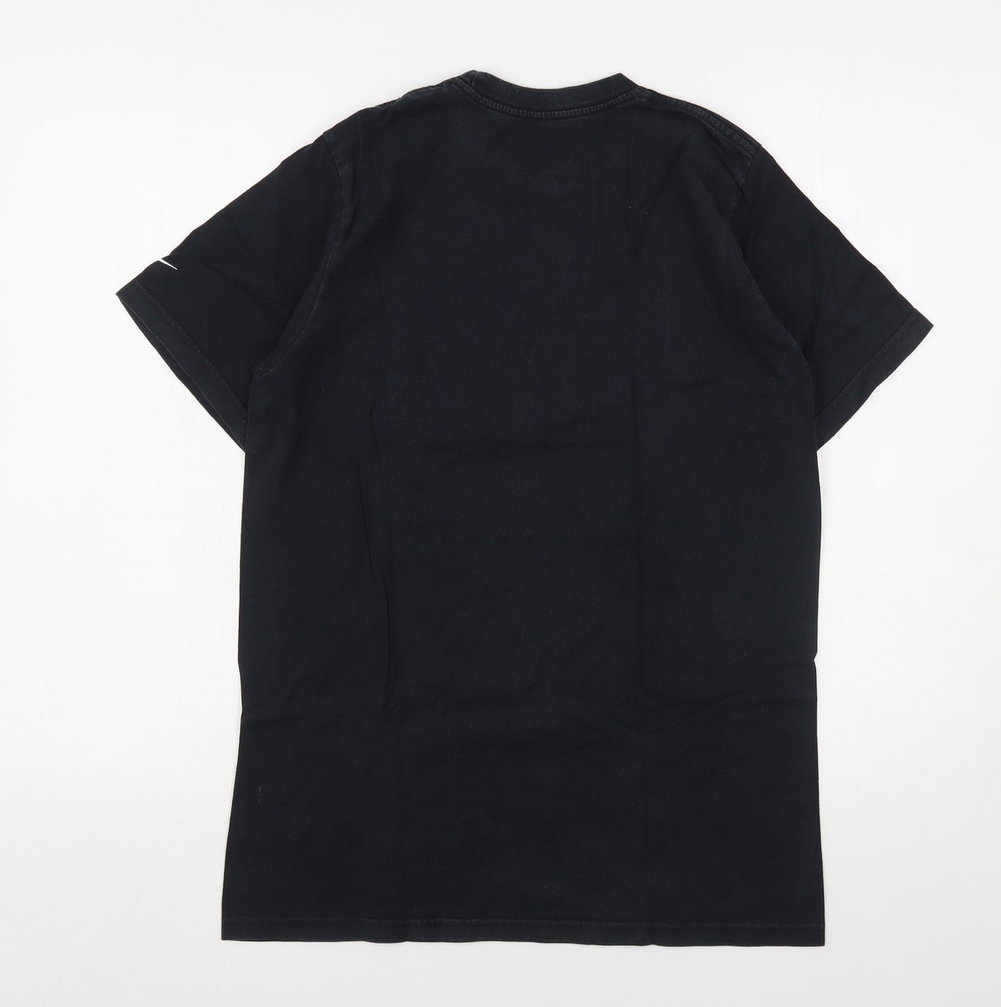 Nike Boys Black  Cotton Basic T-Shirt Size 13-14 Years Round Neck