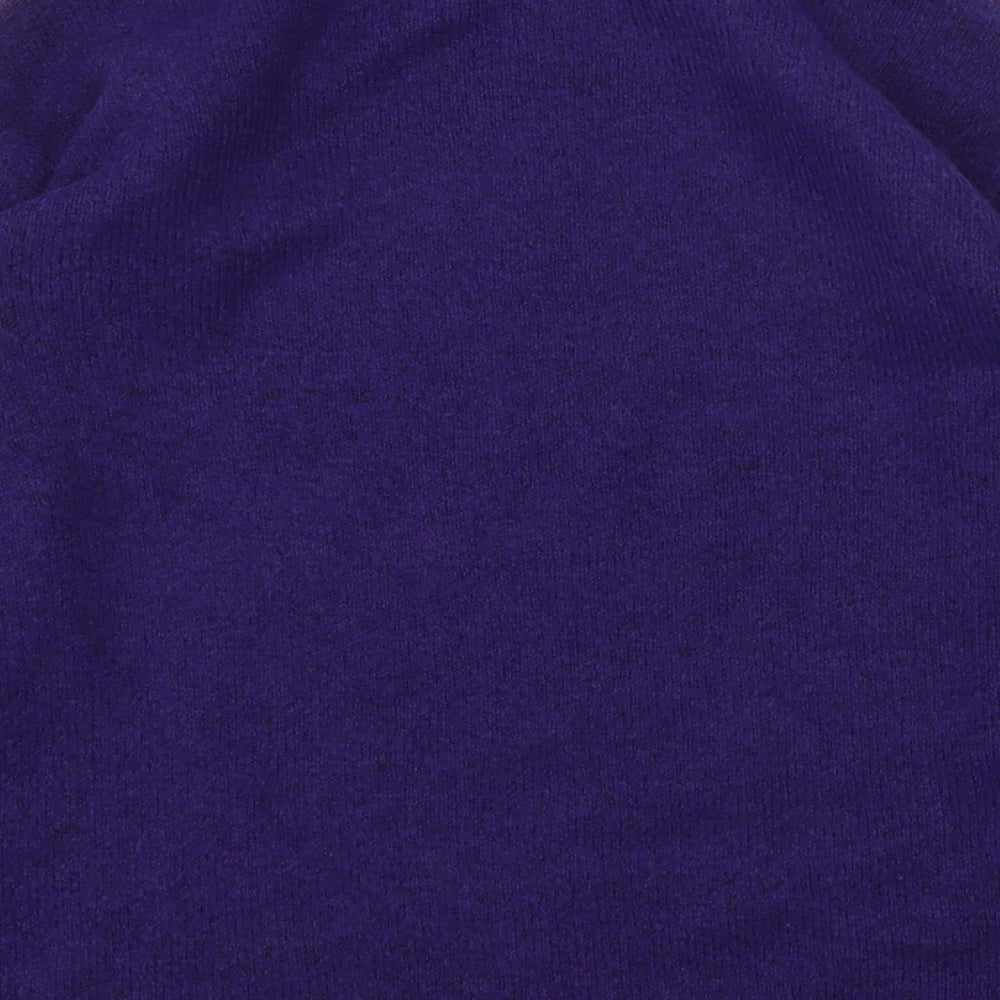 Marks and Spencer Womens Purple Round Neck  Acrylic Pullover Jumper Size S