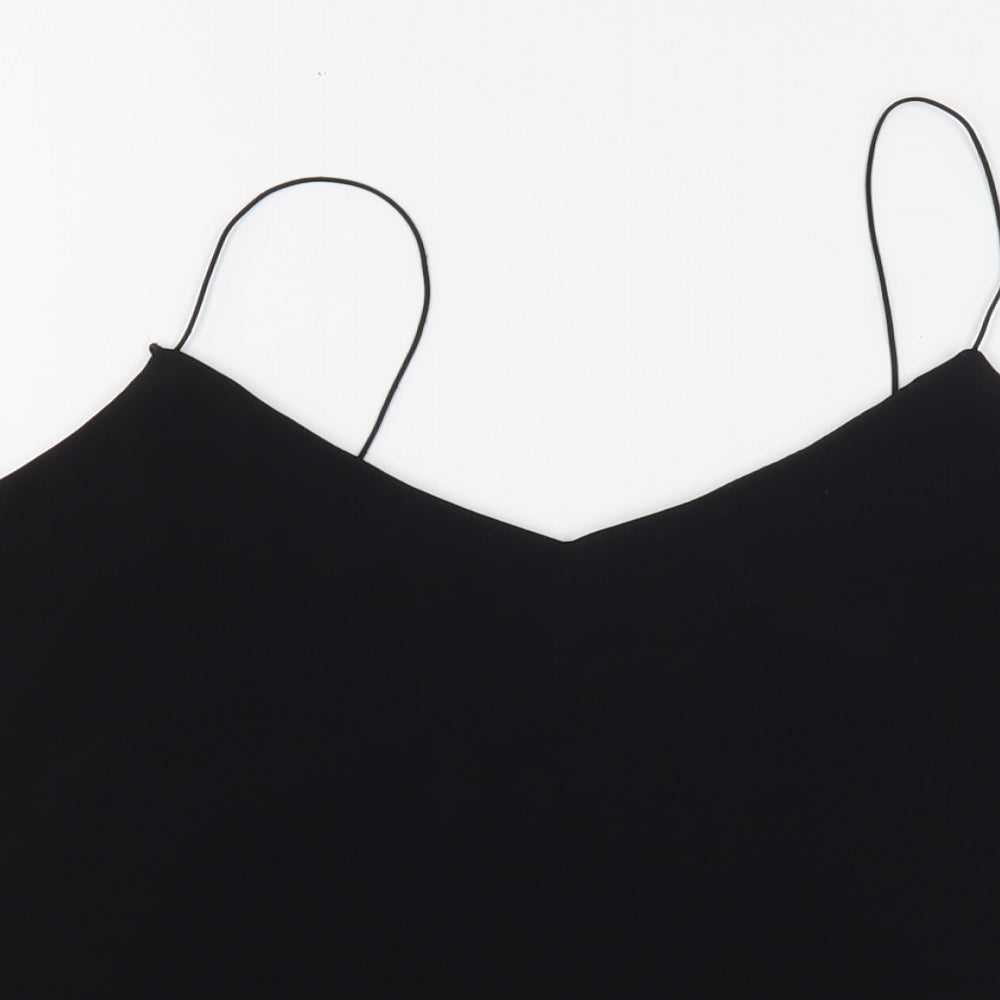 St Bernard Womens Black  Polyester Camisole Tank Size 16 V-Neck