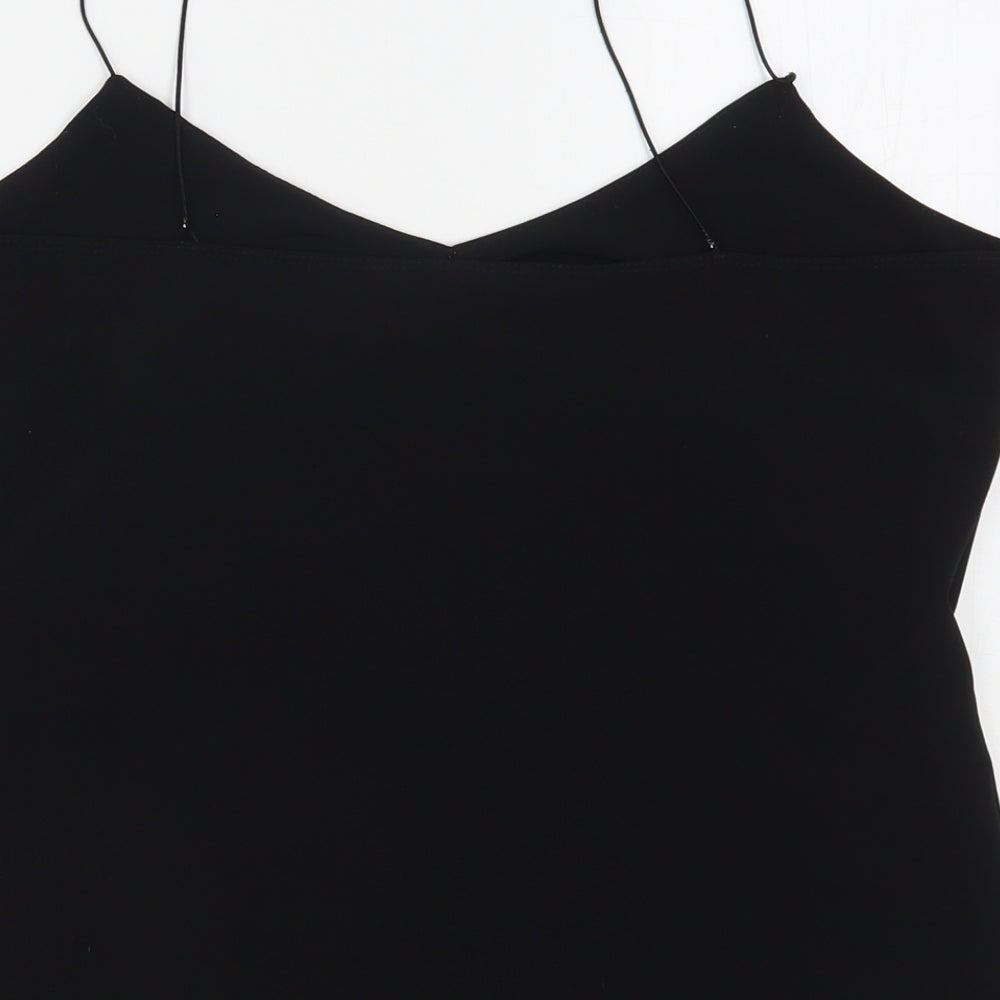 St Bernard Womens Black  Polyester Camisole Tank Size 16 V-Neck