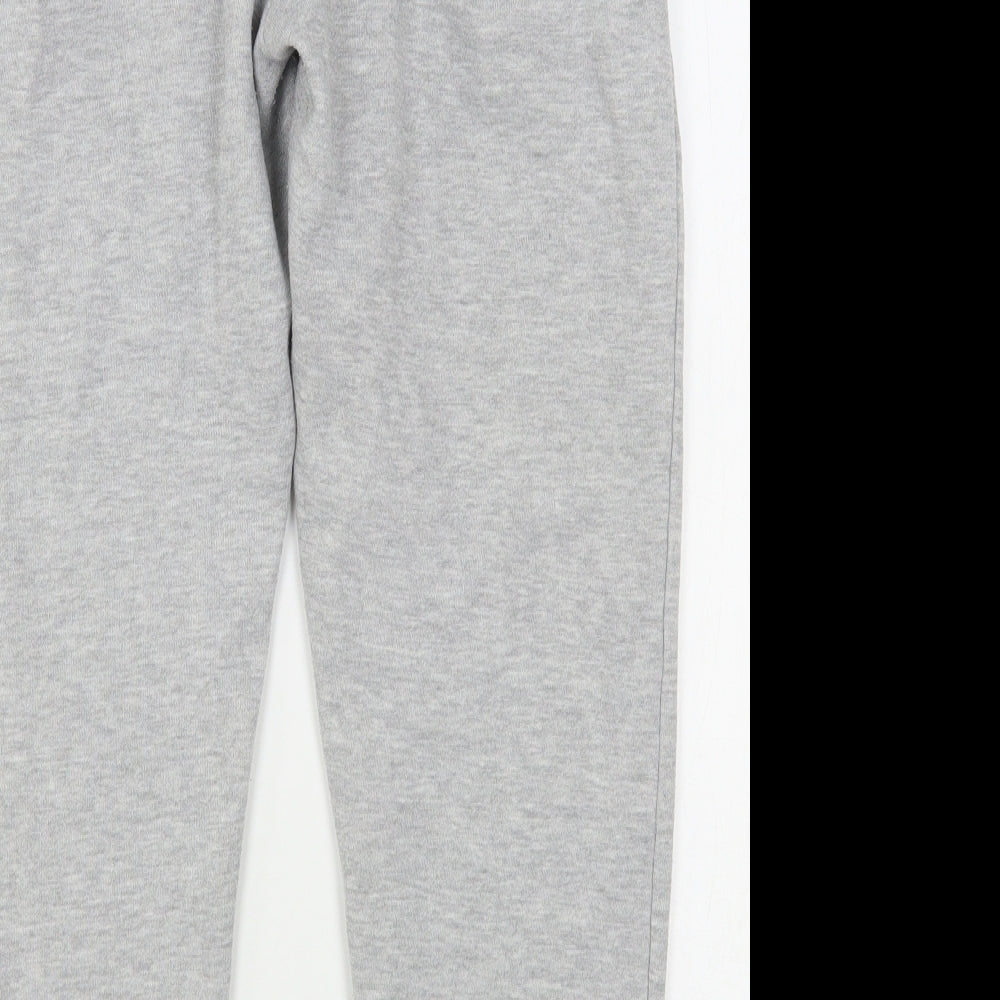 BoohooMAN` Mens Grey  Cotton Sweatpants Trousers Size M L25 in Regular