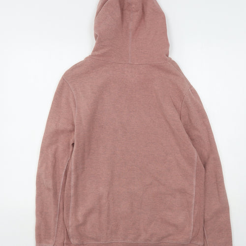 River Island  Mens Pink  Cotton Pullover Hoodie Size M