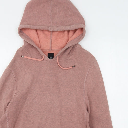 River Island  Mens Pink  Cotton Pullover Hoodie Size M