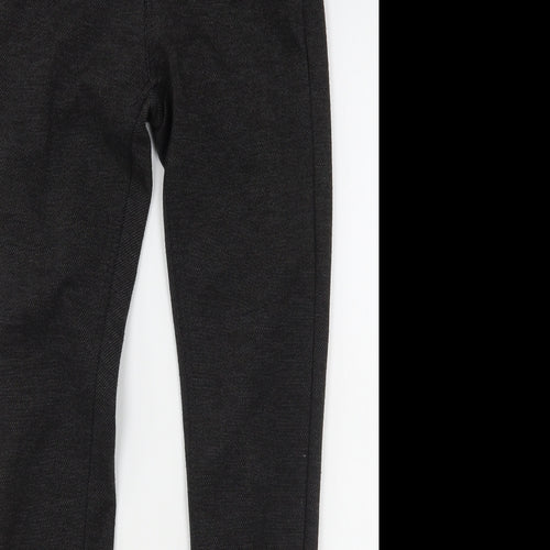 Denim & Co. Womens Grey  Polyester Trousers  Size 6 L28 in Regular