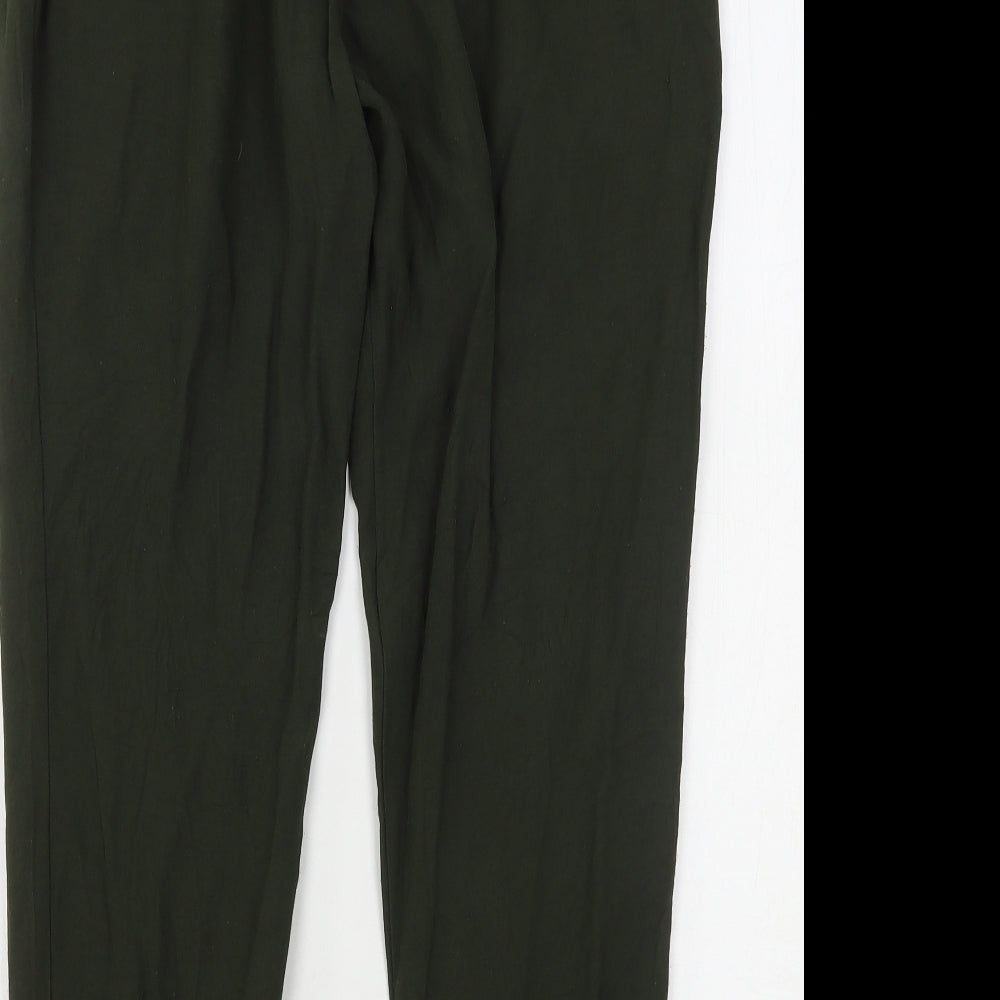 River Island Womens Green  Polyester Trousers  Size 10 L26 in Regular