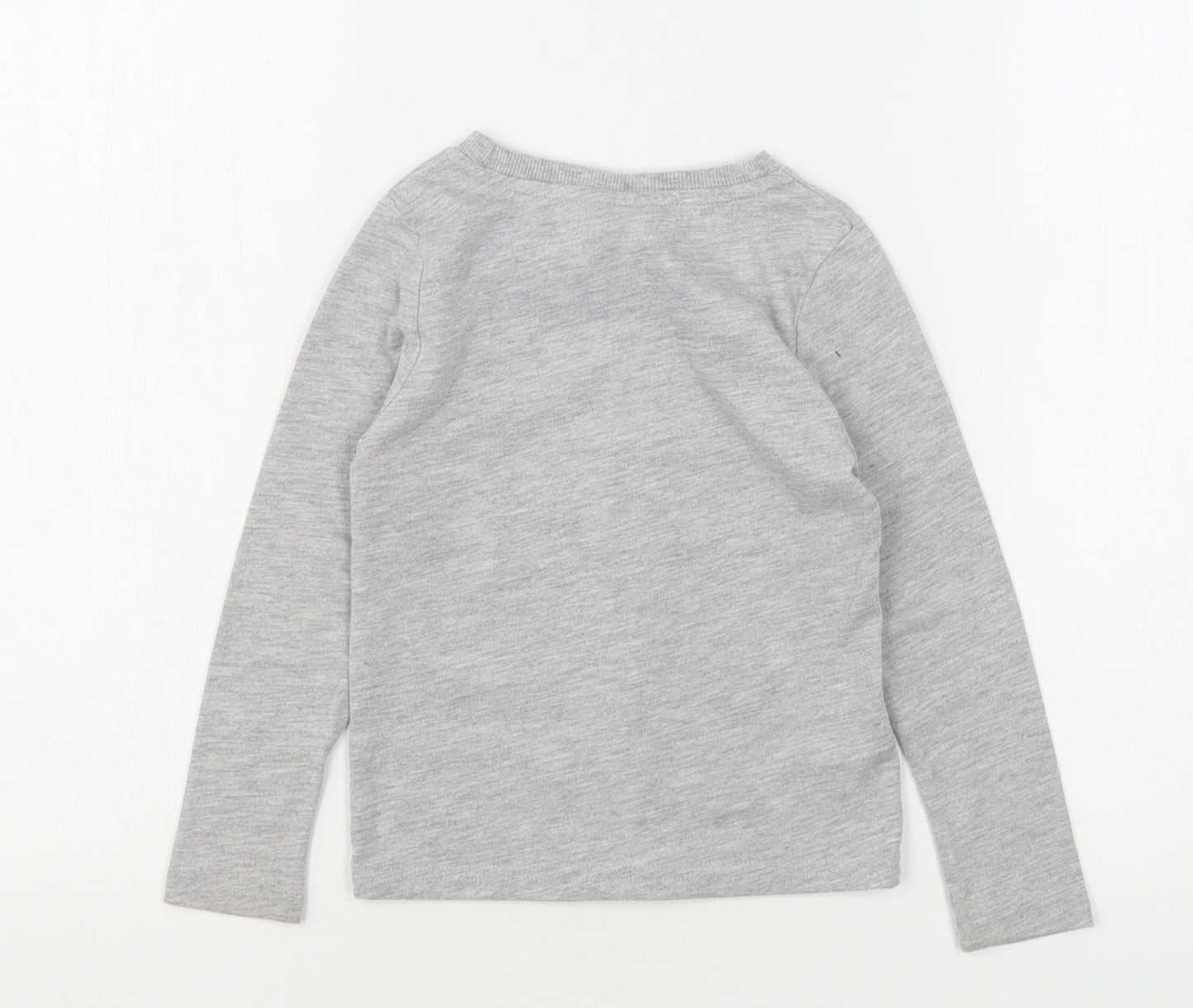 Marvel Boys Grey Geometric Polyester Basic T-Shirt Size 3-4 Years Round Neck  - Spiderman