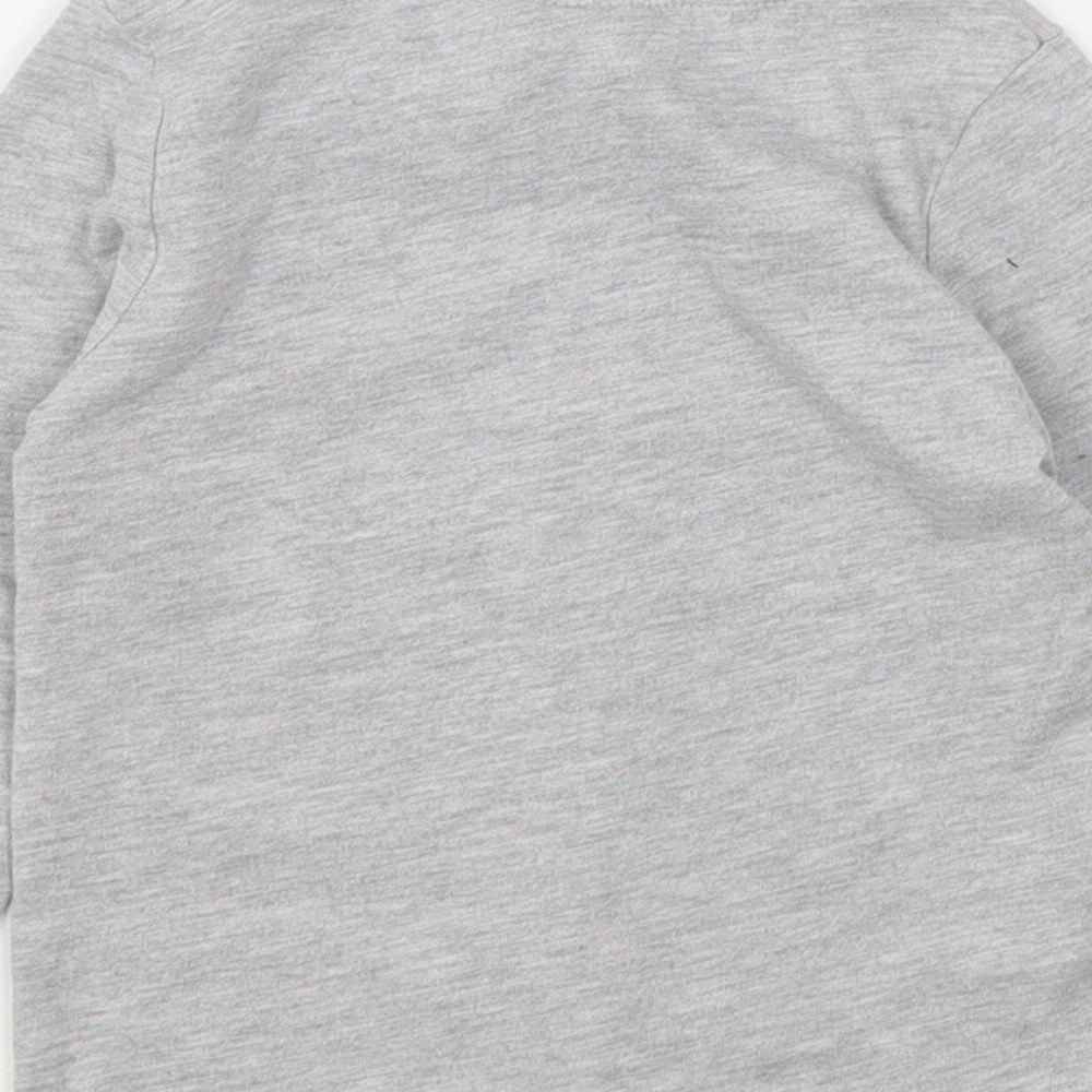 Marvel Boys Grey Geometric Polyester Basic T-Shirt Size 3-4 Years Round Neck  - Spiderman