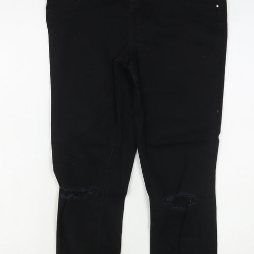 New Look Womens Black  Cotton Skinny Jeans Size 10 L26 in Regular