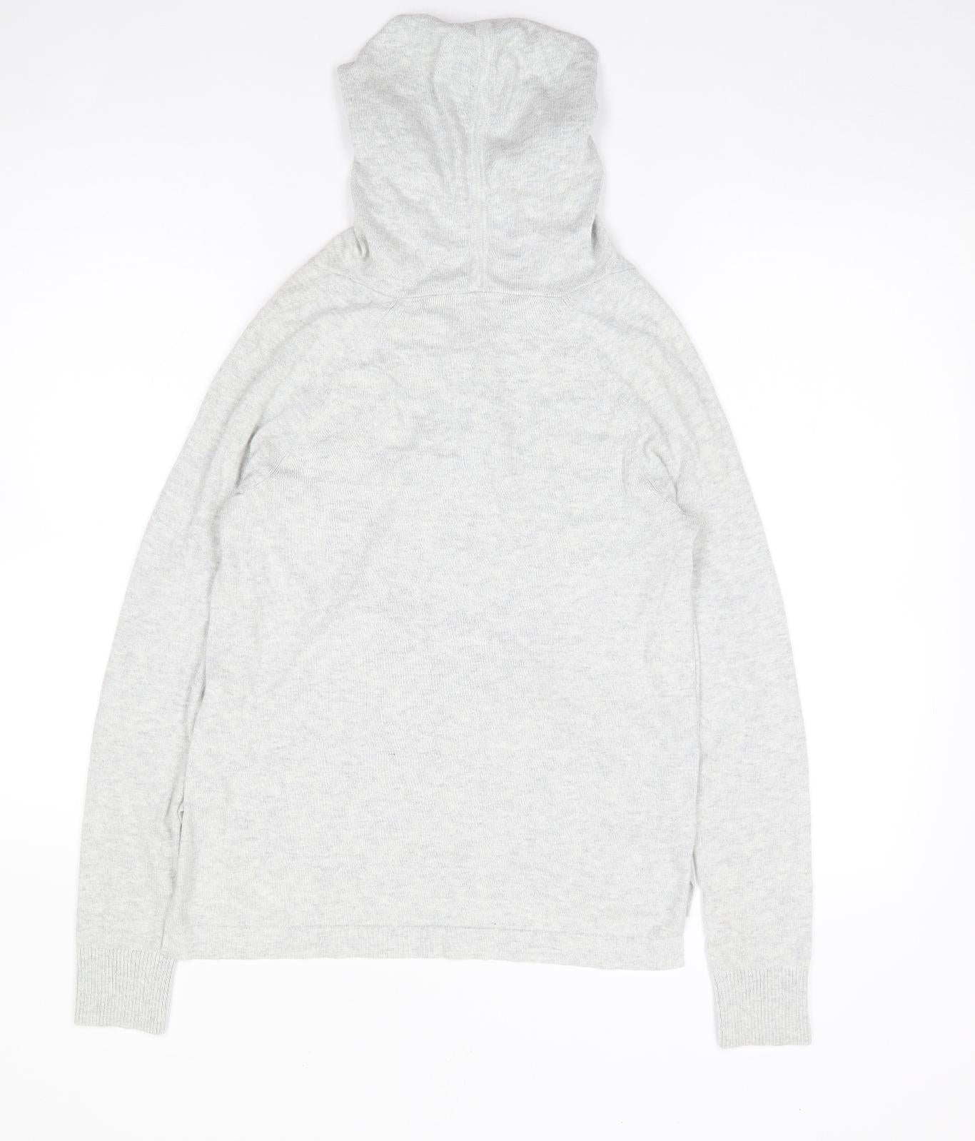 Juicy Couture Womens Grey  Cotton Pullover Hoodie Size XS  Pullover