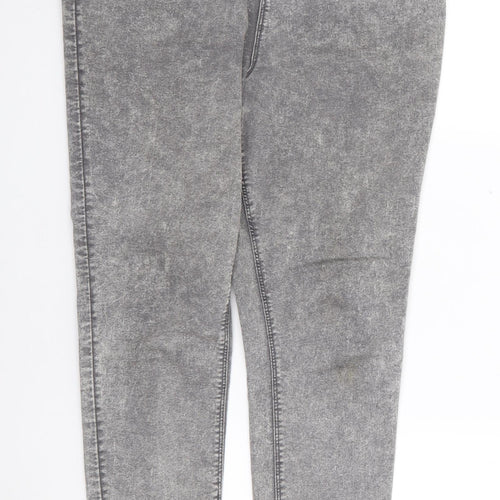 Papaya Womens Grey  Cotton Jegging Jeans Size 12 L27 in Regular