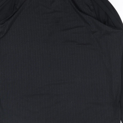 Under armour Mens Black Geometric Polyester Pullover Hoodie Size L