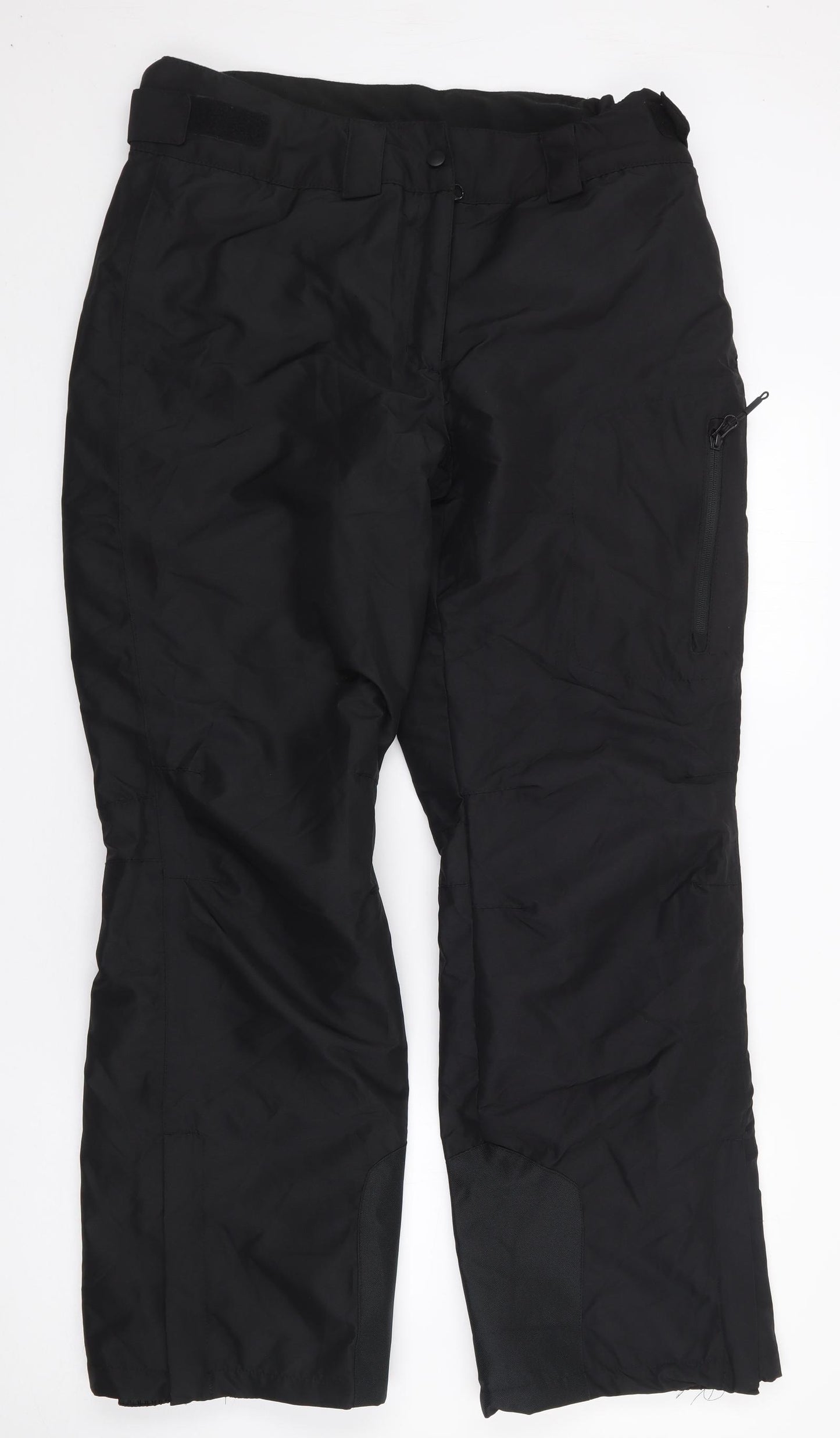 Crivit Womens Black  Polyester Snow Pants Trousers Size 14 L29 in Regular Zip