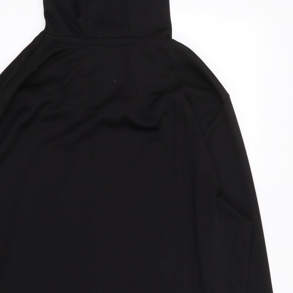 11 degrees Mens Black  Polyester Full Zip Hoodie Size XL