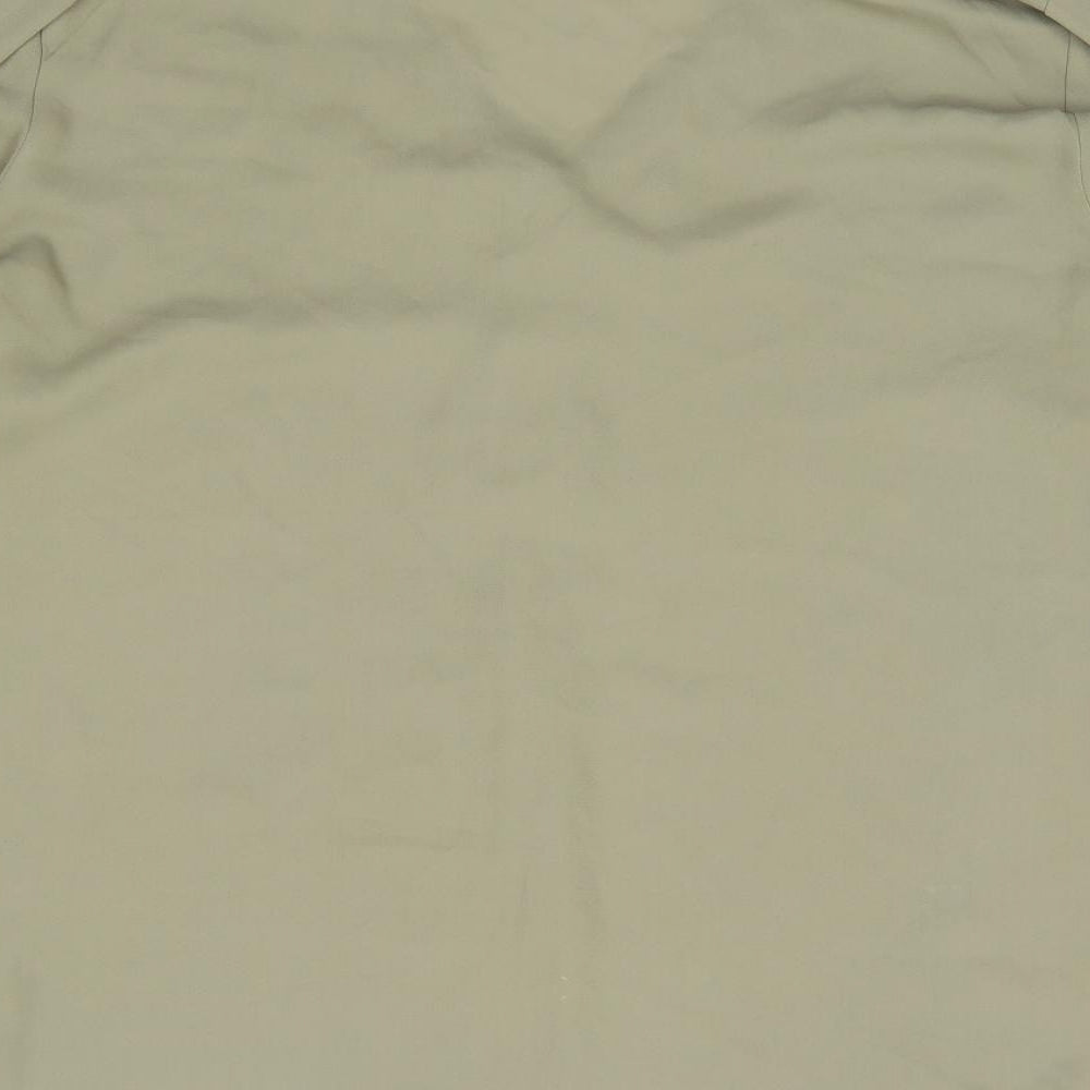 Dorothy Perkins Womens Green  Polyester Jersey Blouse Size 16 V-Neck