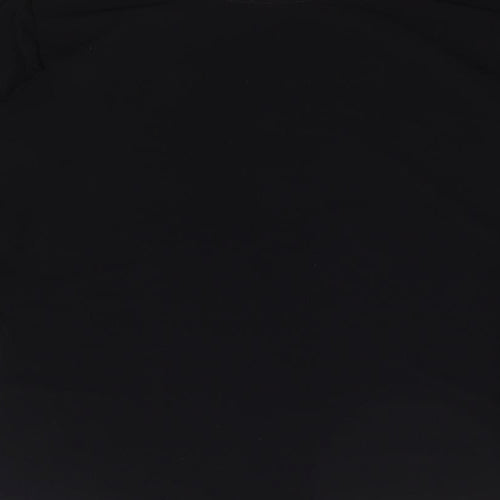 Whisper` Womens Black  Polyester Jersey T-Shirt Size 12 Round Neck