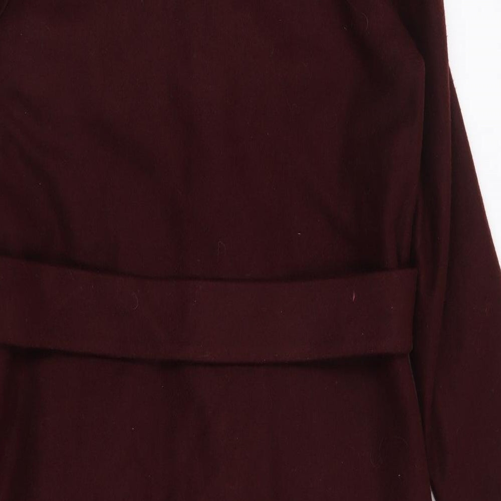 New Look Womens Brown   Jacket Coat Size 8  Snap