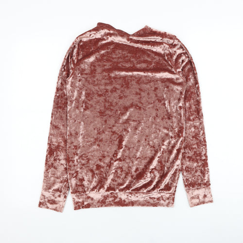 Signature Girls Pink  Polyester Pullover Sweatshirt Size 13-14 Years  Pullover