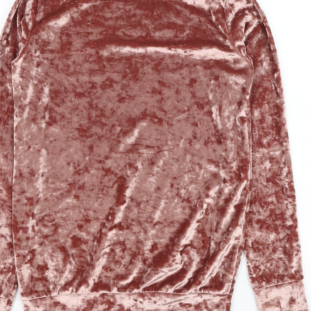 Signature Girls Pink  Polyester Pullover Sweatshirt Size 13-14 Years  Pullover