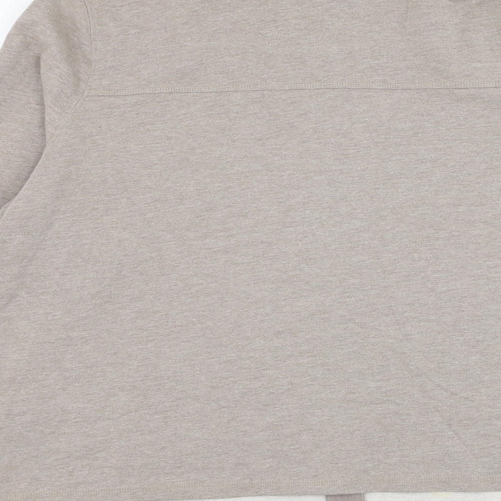 Marks and Spencer Womens Brown  Polyester Full Zip Sweatshirt Size L  Zip