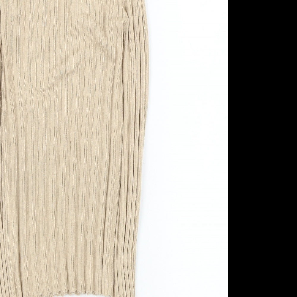 ASOS Womens Beige Roll Neck  Polyester Pullover Jumper Size 4