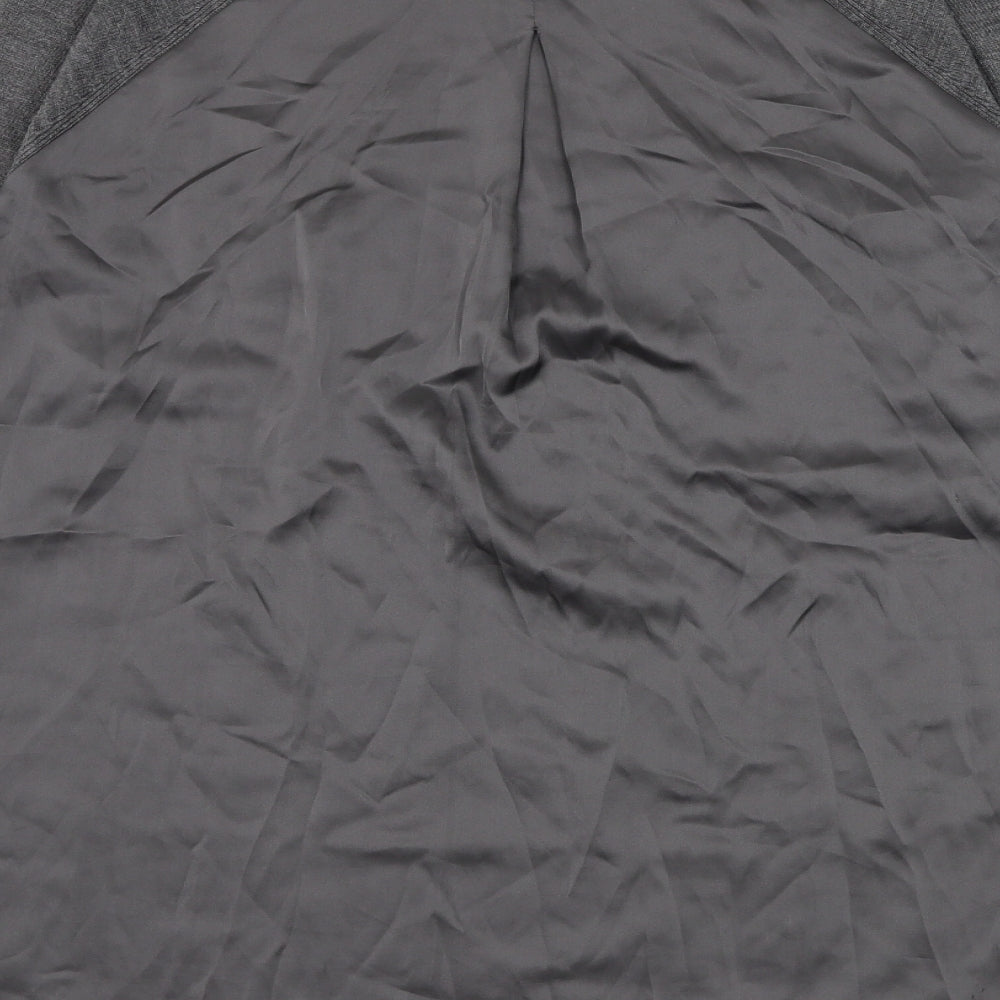 Marks and Spencer Womens Grey Round Neck  Acrylic Pullover Jumper Size 12