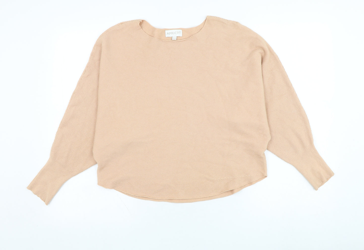 Apricot Womens Orange Round Neck  Viscose Pullover Jumper Size 12