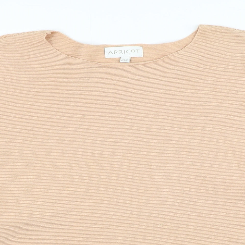 Apricot Womens Orange Round Neck  Viscose Pullover Jumper Size 12